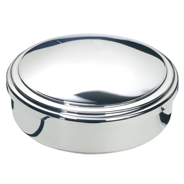 Pewter Domed Jewelry Box