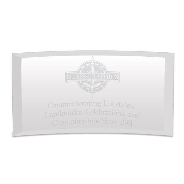 Jade Crystal Curved Plaque 